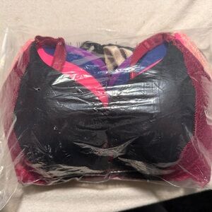 Chic Black and Pink Women's Bra